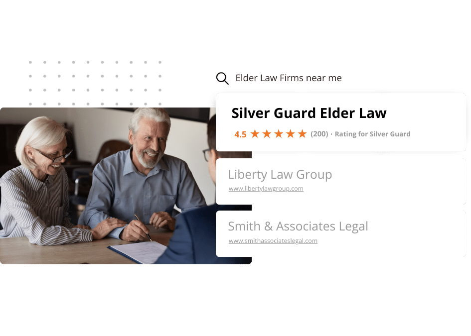"Senior couple consulting with an elder law attorney, emphasizing trusted legal advice."