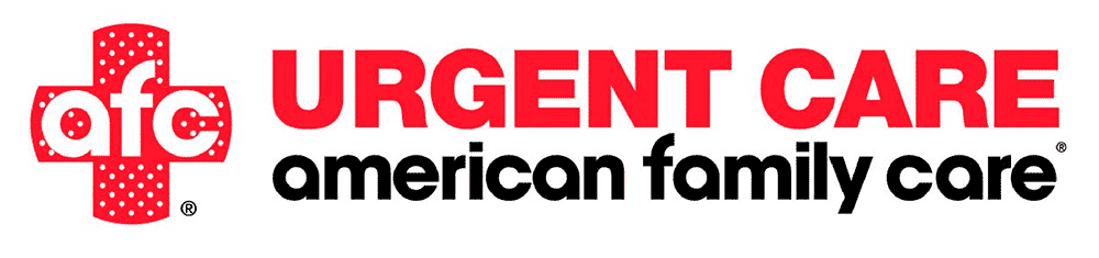 "American Family Care Urgent Care logo with red cross and text."