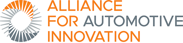 Alliance for automotive innovation logo with integrated marketing solutions.