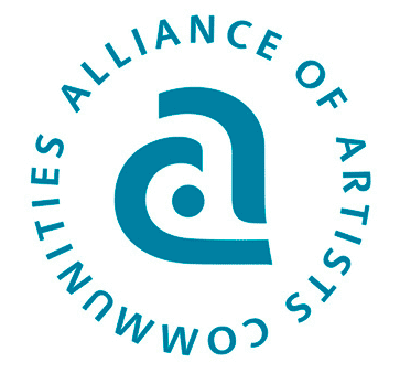 The logo for the alliance of artists in cowtown, featuring digital marketing expertise.