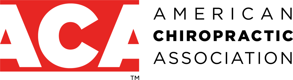 "ACA logo, featuring a red spine design in the letter A."