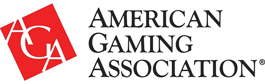 Red diamond logo with 'AGA' for American Gaming Association.