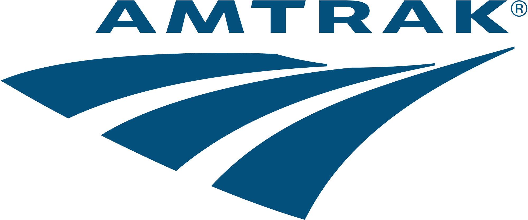 Amtrak logo on a black background, exemplifying integrated marketing solutions.