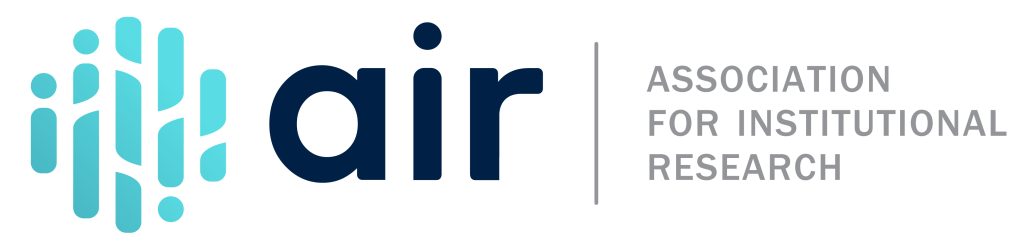 AIR logo with abstract blue people shapes