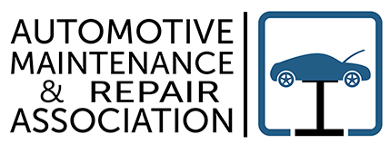 The logo for the automotive maintenance and repair association, showcasing multi-site marketing expertise.