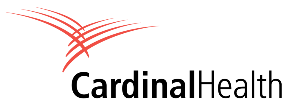 "Cardinal Health logo with stylized red bird in flight above black text."