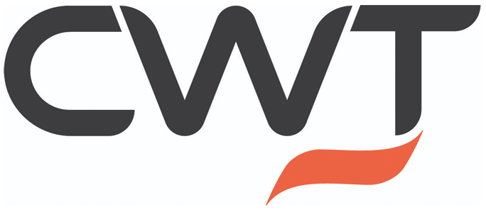 The logo for CWT, reflecting our strategic branding services.