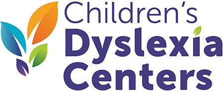 Children's Dyslexia Centers logo with colorful leaves