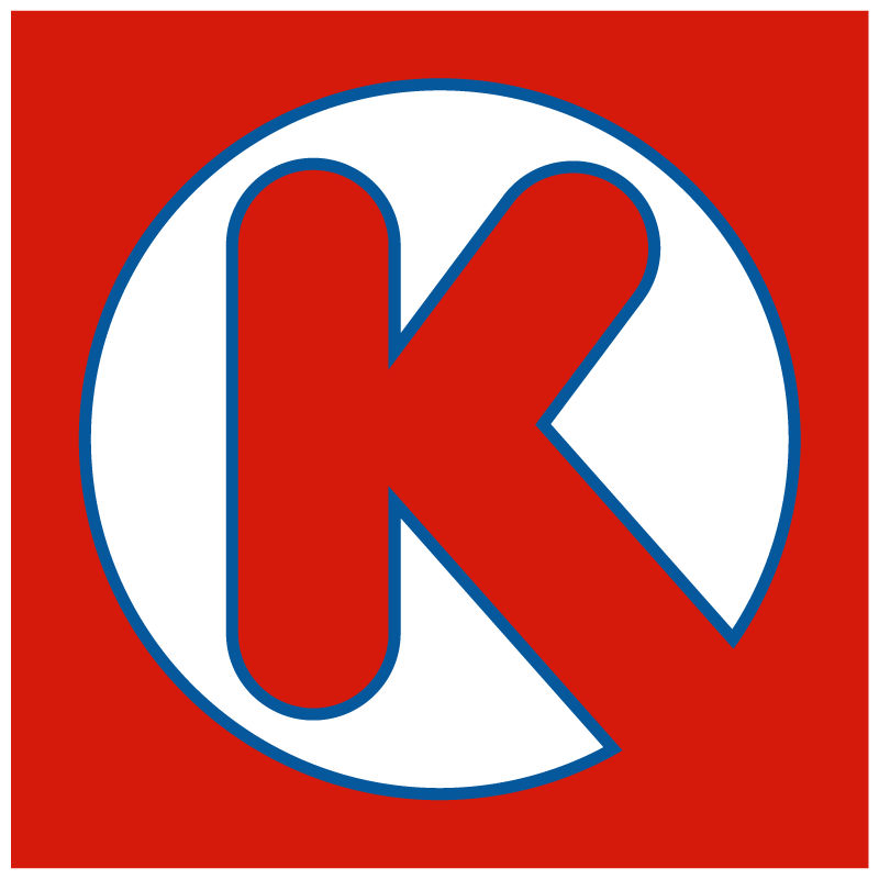 A red and blue logo with the letter k for an Indianapolis Marketing Agency.