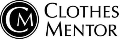 Clothes Mentor logo on a white background, showcasing strategic branding services.