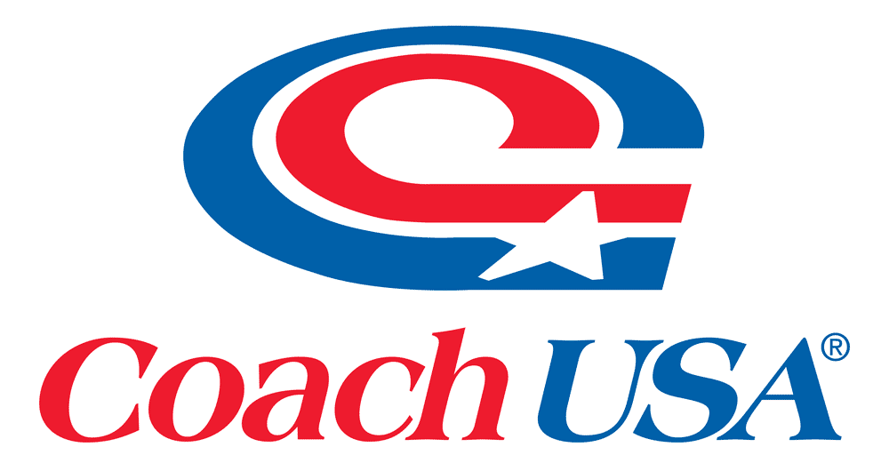 Coach USA logo on a white background, enhanced by strategic branding services.