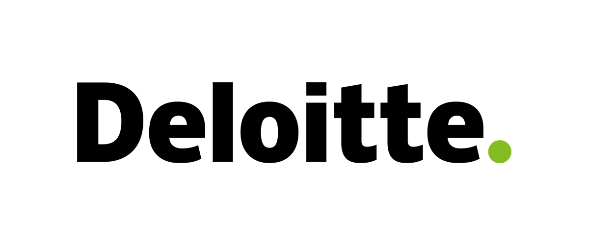 The logo for Deloitte, showcasing their digital marketing expertise, on a white background.