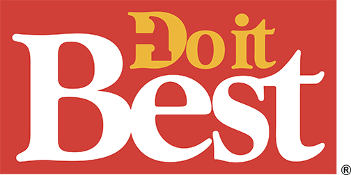 The do it best logo on a red background showcases our Indianapolis Marketing Agency's expertise.