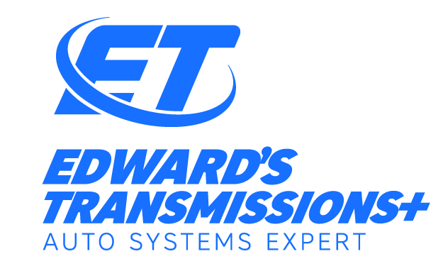 Edwards Transmissions logo in blue, signaling expert auto care
