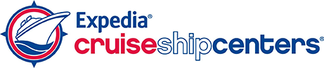 The logo for Expedia Cruise Ship Centers, showcasing their franchise marketing expertise.