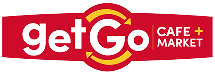 Getgo Cafe + Market logo with integrated marketing solutions.