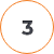 Number three inside an orange circle