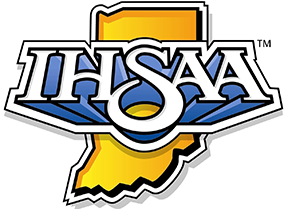 The logo for the Indiana High School Athletic Association, enhanced with strategic branding services.