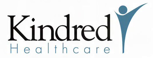 Kindred Healthcare logo with stylized human figure