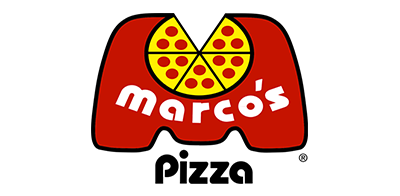 Marco's pizza logo, enhanced by Indianapolis Marketing Agency for multi-site marketing impact.