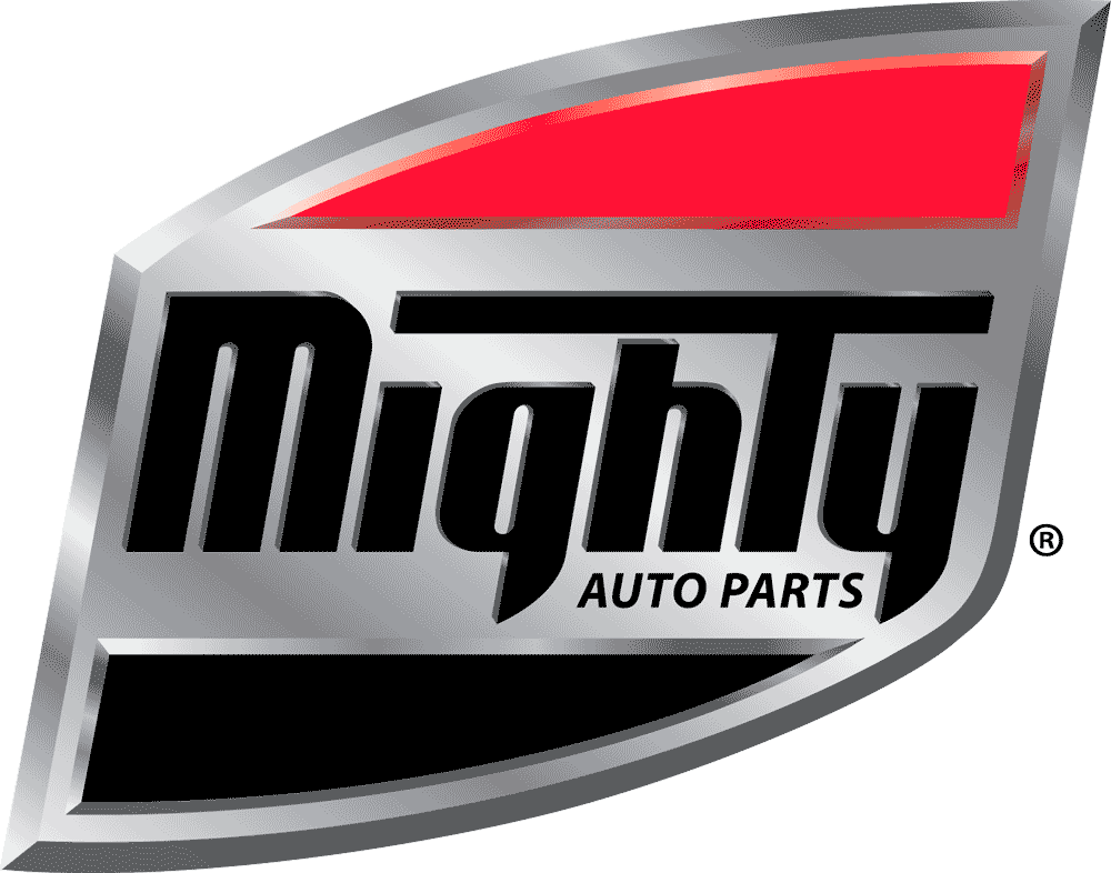 Mighty auto parts logo, enhanced by Indianapolis Marketing Agency.