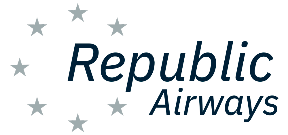 The logo for Republic Airways, designed by an Indianapolis Marketing Agency.