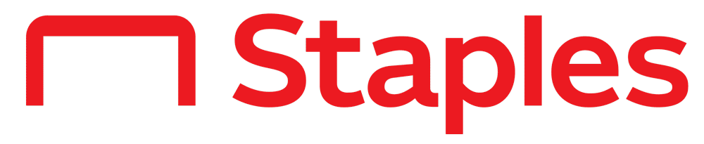 Staples logo on a white background, presented by an Indianapolis Marketing Agency.
