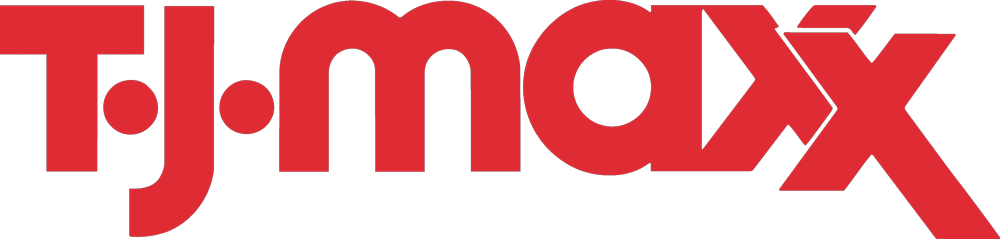 The TJ Maxx logo, representing a key aspect of their franchise marketing, on a white background.