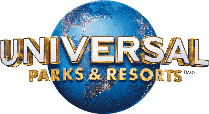 Universal parks and resorts franchise marketing logo.