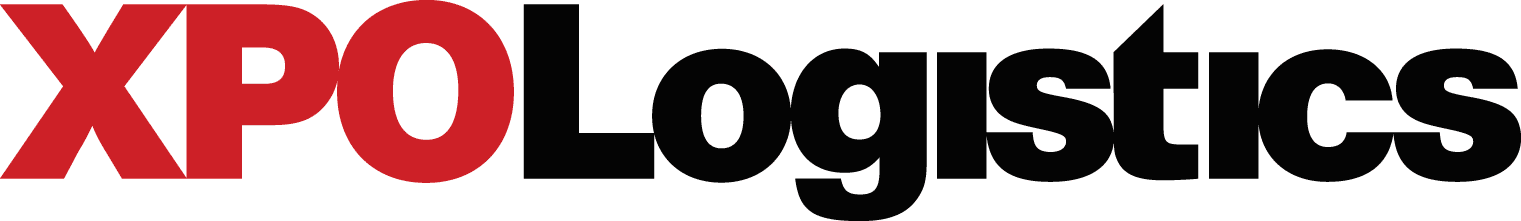 XPO Logistics logo with red and black lettering.