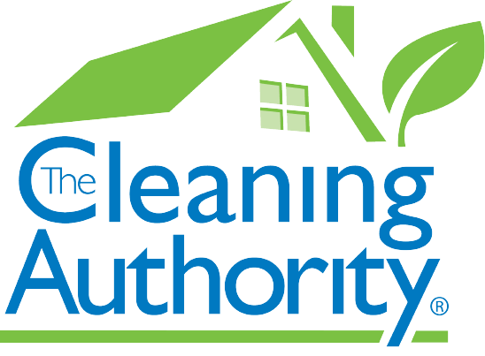The Cleaning Authority logo with green leaves motif