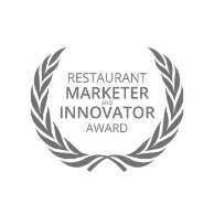 Restaurant Marketer and Innovator Award laurel emblem.