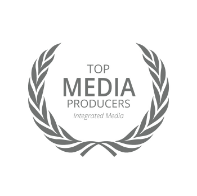 Laurel wreath emblem for Top Media Producers in Integrated Media.