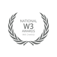 National W3 Awards laurel for Web Creativity.