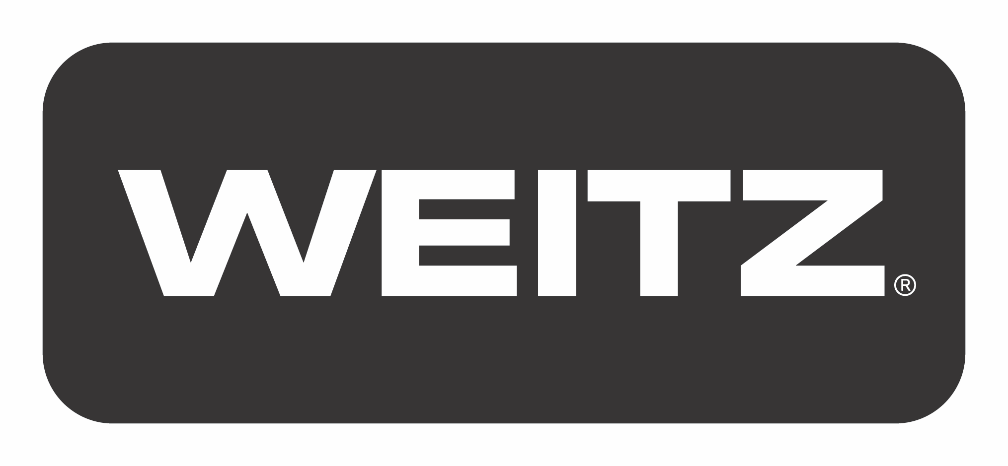 WEITZ company logo with bold white letters on a black rounded rectangle background